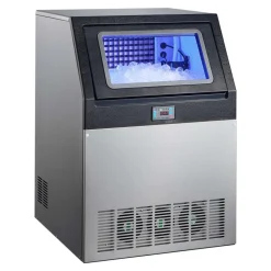 VEVOR Commercial Ice Maker Machine, 265 lbs/24h with 85 lbs Storage Capacity, Built-in/Freestanding/Under Counter, Stainless Steel Ice Maker with LED Display & Self-Cleaning, for Home Bar Restaurant