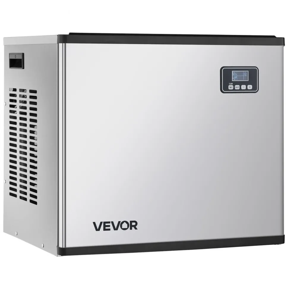 VEVOR Commercial Ice Maker Machine - Head, 800 Lbs/Day Stainless Steel Ice Machine with Scheduled Ice-Making, Self-Cleaning, Adjustable Thickness, Ideal for Restaurant Bar Cafe Hotel - Head Only