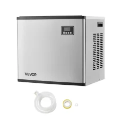 VEVOR Commercial Ice Maker Machine - Head, 800 Lbs/Day Stainless Steel Ice Machine with Scheduled Ice-Making, Self-Cleaning, Adjustable Thickness, Ideal for Restaurant Bar Cafe Hotel - Head Only