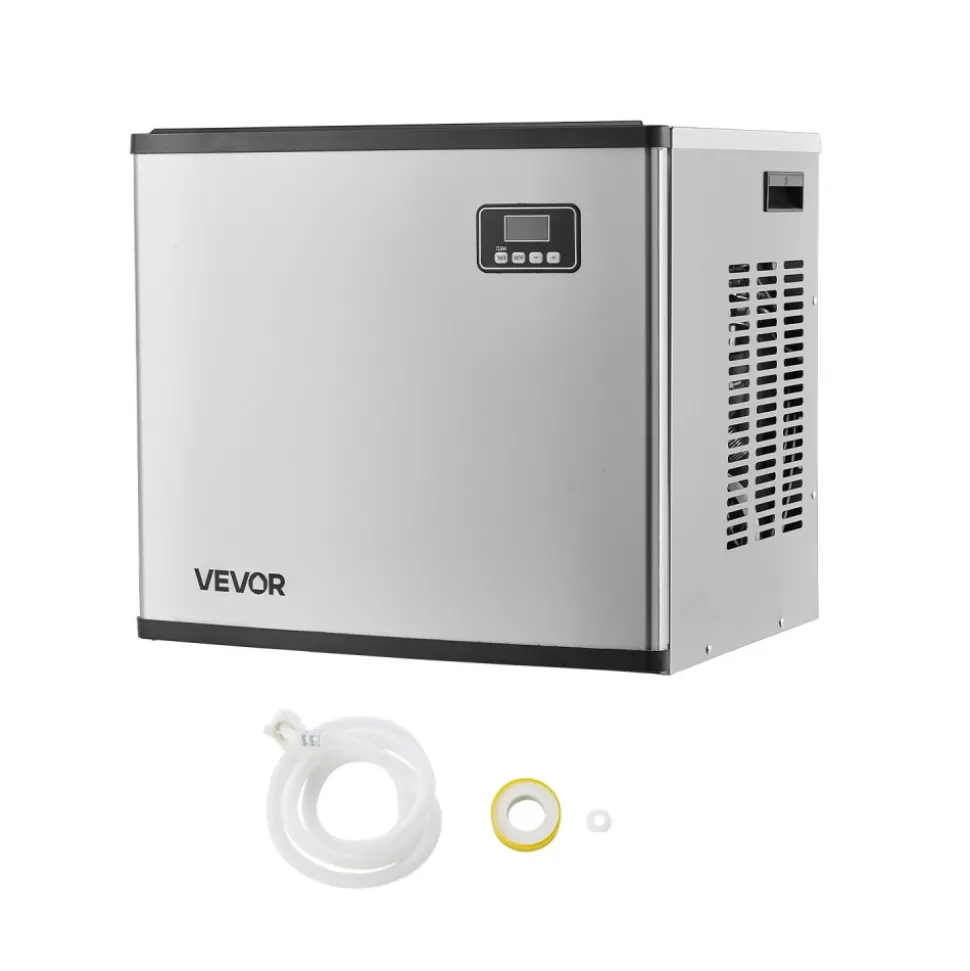 VEVOR Commercial Ice Maker Machine - Head, 800 Lbs/Day Stainless Steel Ice Machine with Scheduled Ice-Making, Self-Cleaning, Adjustable Thickness, Ideal for Restaurant Bar Cafe Hotel - Head Only