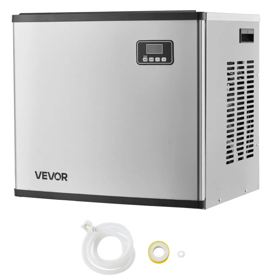 VEVOR Commercial Ice Maker Machine - Head, 800 Lbs/Day Stainless Steel Ice Machine with Scheduled Ice-Making, Self-Cleaning, Adjustable Thickness, Ideal for Restaurant Bar Cafe Hotel - Head Only