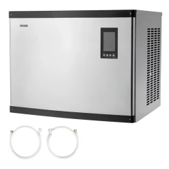 VEVOR Commercial Ice Maker Machine - Head, 1000 Lbs/Day Stainless Steel Ice Machine with Scheduled Ice-Making, Self-Cleaning, Adjustable Thickness, Ideal for Restaurant Bar Cafe Hotel - Head Only