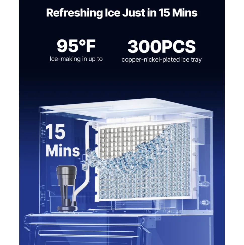 VEVOR Commercial Ice Maker Machine - Head, 1000 Lbs/Day Stainless Steel Ice Machine with Scheduled Ice-Making, Self-Cleaning, Adjustable Thickness, Ideal for Restaurant Bar Cafe Hotel - Head Only