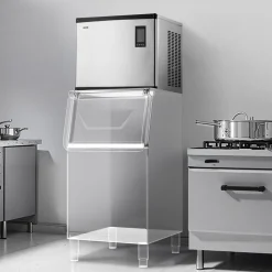 VEVOR Commercial Ice Maker Machine - Head, 1000 Lbs/Day Stainless Steel Ice Machine with Scheduled Ice-Making, Self-Cleaning, Adjustable Thickness, Ideal for Restaurant Bar Cafe Hotel - Head Only