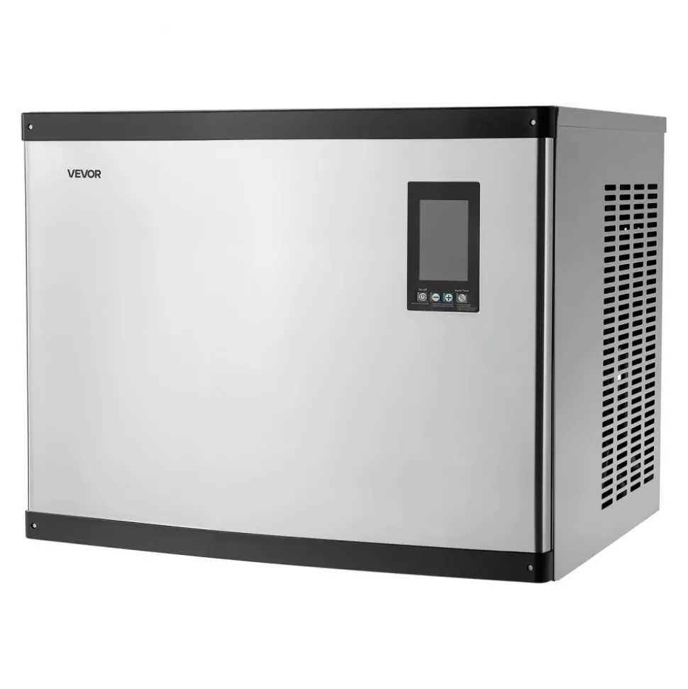 VEVOR Commercial Ice Maker Machine - Head, 1000 Lbs/Day Stainless Steel Ice Machine with Scheduled Ice-Making, Self-Cleaning, Adjustable Thickness, Ideal for Restaurant Bar Cafe Hotel - Head Only