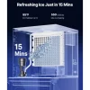 VEVOR Commercial Ice Maker Machine, 400LBS/24H Ice Making Machine with 250LBS Large Storage Bin, Auto Self-Cleaning Ice Maker Machine with Touchscreen for Bar Cafe Restaurant Business Commercial