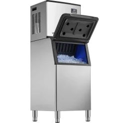 VEVOR Commercial Ice Maker Machine, 400LBS/24H Ice Making Machine with 250LBS Large Storage Bin, Auto Self-Cleaning Ice Maker Machine with Touchscreen for Bar Cafe Restaurant Business Commercial