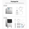 VEVOR Commercial Ice Maker Machine, 500LBS/24H Ice Making Machine with 250LBS Large Storage Bin, Auto Self-Cleaning Ice Maker Machine with Touchscreen for Bar Cafe Restaurant Business Commercial