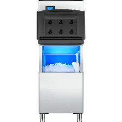 VEVOR Commercial Ice Maker Machine, 500LBS/24H Ice Making Machine with 250LBS Large Storage Bin, Auto Self-Cleaning Ice Maker Machine with Touchscreen for Bar Cafe Restaurant Business Commercial