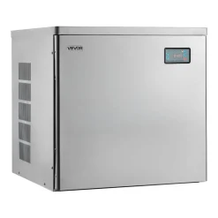 VEVOR Commercial Ice Maker Machine - Head, 450 Lbs/Day Stainless Steel Ice Machine with Scheduled Ice-Making, Self-Cleaning, Adjustable Thickness, Ideal for Restaurant Bar Cafe Hotel - Head Only