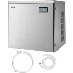 VEVOR Commercial Ice Maker Machine - Head, 450 Lbs/Day Stainless Steel Ice Machine with Scheduled Ice-Making, Self-Cleaning, Adjustable Thickness, Ideal for Restaurant Bar Cafe Hotel - Head Only