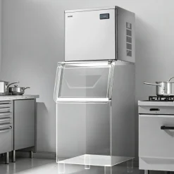 VEVOR Commercial Ice Maker Machine - Head, 450 Lbs/Day Stainless Steel Ice Machine with Scheduled Ice-Making, Self-Cleaning, Adjustable Thickness, Ideal for Restaurant Bar Cafe Hotel - Head Only