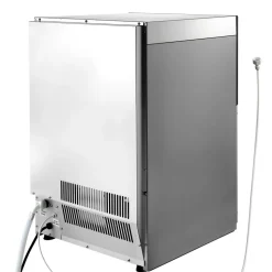 VEVOR Commercial Ice Maker Machine, 200 lbs/24h with 50 lbs Storage Capacity, Built-in/Freestanding/Under Counter, Stainless Steel Ice Maker with LED Display & Self-Cleaning, for Home Bar Restaurant