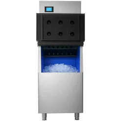 VEVOR Commercial Ice Maker Machine, 360LBS/24H Ice-Making Machine with 250LBS Large Storage Bin, Auto Self-Cleaning Ice Maker with Touchscreen for Bar Cafe Restaurant Business Commercial