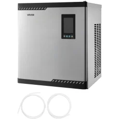 VEVOR Commercial Ice Maker Machine - Head, 300 Lbs/Day Stainless Steel Ice Machine with Scheduled Ice-Making, Self-Cleaning, Adjustable Thickness, Ideal for Restaurant Bar Cafe Hotel - Head Only