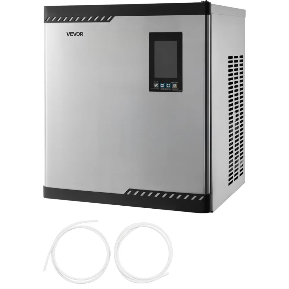 VEVOR Commercial Ice Maker Machine - Head, 300 Lbs/Day Stainless Steel Ice Machine with Scheduled Ice-Making, Self-Cleaning, Adjustable Thickness, Ideal for Restaurant Bar Cafe Hotel - Head Only