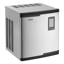 VEVOR Commercial Ice Maker Machine - Head, 300 Lbs/Day Stainless Steel Ice Machine with Scheduled Ice-Making, Self-Cleaning, Adjustable Thickness, Ideal for Restaurant Bar Cafe Hotel - Head Only