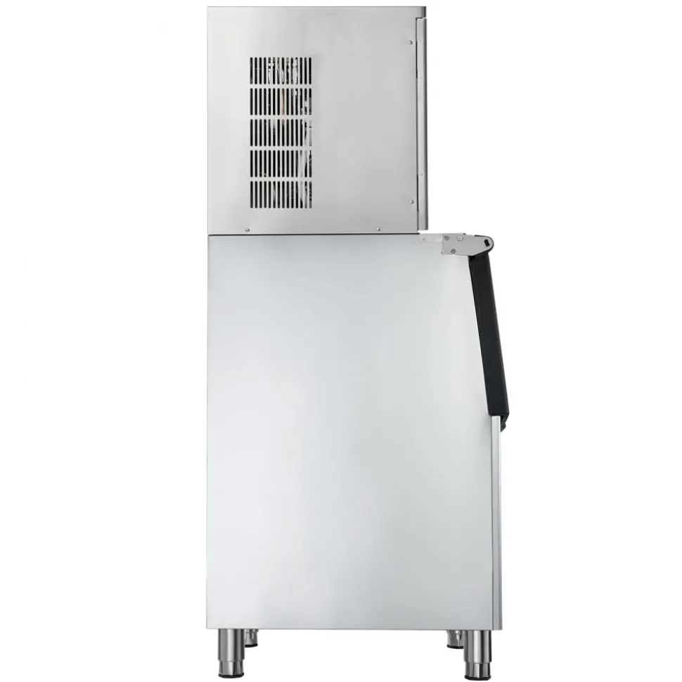 VEVOR Commercial Ice Maker Machine, 450LBS/24H Ice-Making Machine with 250LBS Stainless Steel Storage Bin, Auto Self-Cleaning Ice Maker with Touchscreen for Bar Cafe Restaurant Business Commercial