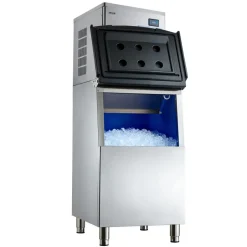 VEVOR Commercial Ice Maker Machine, 450LBS/24H Ice-Making Machine with 250LBS Stainless Steel Storage Bin, Auto Self-Cleaning Ice Maker with Touchscreen for Bar Cafe Restaurant Business Commercial