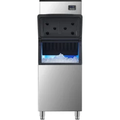 VEVOR Commercial Ice Maker Machine, 550LBS/24H Ice-Making Machine with 300LBS Large Storage Bin, Auto Self-Cleaning Ice Maker with Touchscreen for Bar Cafe Restaurant Business Commercial