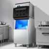 VEVOR Commercial Ice Maker Machine, 300LBS/24H Ice Making Machine with 250LBS Large Storage Bin, Auto Self-Cleaning Ice Maker Machine with Touchscreen for Bar Cafe Restaurant Business Commercial