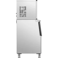 VEVOR Commercial Ice Maker Machine, 300LBS/24H Ice Making Machine with 250LBS Large Storage Bin, Auto Self-Cleaning Ice Maker Machine with Touchscreen for Bar Cafe Restaurant Business Commercial