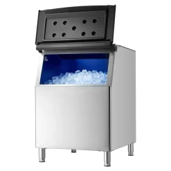 VEVOR Commercial Ice Maker Storage Bin, 500 LBS Capacity Ice-Bin, Stainless Steel Commercial Ice Storage Bin with Adjustable Anti-slip Rubber Feet, Suitable for Restaurant Hotel and Beverage Shops