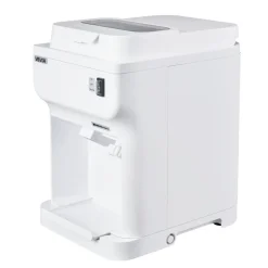 VEVOR Commercial Ice Shaver Crusher, 220lbs Per Hour Electric Snow Cone Maker with 4L Ice Cube Box, 350W 1500RPM Tabletop Shaved Ice Machine for Parties Events Bar, Home and Commercial Use (White)