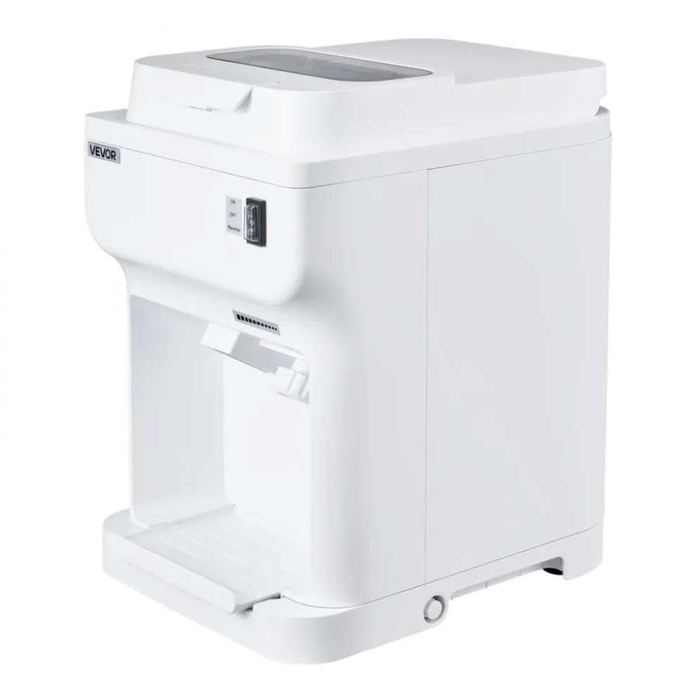 VEVOR Commercial Ice Shaver Crusher, 220lbs Per Hour Electric Snow Cone Maker with 4L Ice Cube Box, 350W 1500RPM Tabletop Shaved Ice Machine for Parties Events Bar, Home and Commercial Use (White)