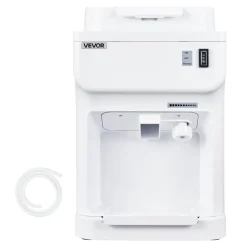 VEVOR Commercial Ice Shaver Crusher, 220lbs Per Hour Electric Snow Cone Maker with 4L Ice Cube Box, 350W 1500RPM Tabletop Shaved Ice Machine for Parties Events Bar, Home and Commercial Use (White)