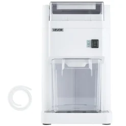 VEVOR Commercial Ice Shaver Machine, 1.91QT /1.8L Large Electric Ice Cube Crusher Shaved Maker with 300W Premium Motor, Stainless Steel Blades, for Bar Mixing Seafood Preservation Home Party, White