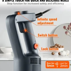 VEVOR Commercial Immersion Blender, 750W 16
