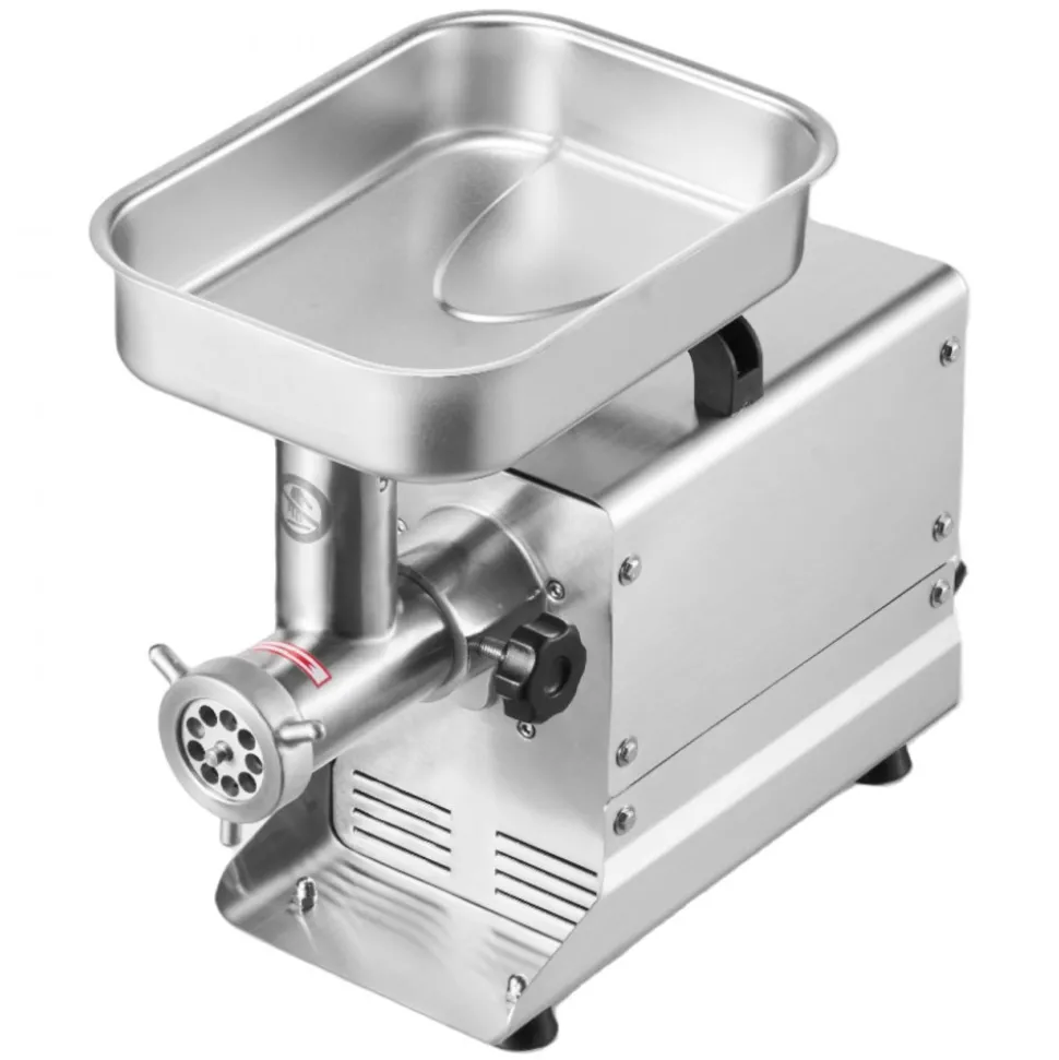 VEVOR Commercial Meat Grinder, 5 Lbs/Min Capacity, #5 Electric Meat Mincer with 3 Plates, 3 Sausage Stuffing Tubes, 350W/0.5HP Stainless Steel Sausage Maker for Home Kitchens & Restaurants, ETL Listed