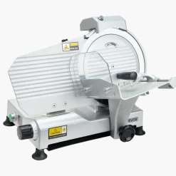VEVOR Commercial Meat Slicer, 10 inch Electric Deli Slicer Machine, 320W Food-Slicer with SUS420 Blade, 0-0.4 inch Adjustable Thickness, for Frozen Meat, Ham, Baguett, Steak