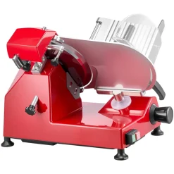 VEVOR Commercial Meat Slicer 340W Electric Deli Food Slicer 10 inch Blade, 350-400RPM Electric Food Slicer, Carbon Steel Blade Meat Slicer, 0-0.47 inch Adjustable Thickness for Commercial and Home Use