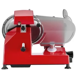 VEVOR Commercial Meat Slicer 340W Electric Deli Food Slicer 10 inch Blade, 350-400RPM Electric Food Slicer, Carbon Steel Blade Meat Slicer, 0-0.47 inch Adjustable Thickness for Commercial and Home Use