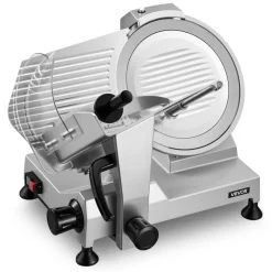 VEVOR Commercial Meat Slicer, 400W Electric Cutter, Removable 12" Carbon Steel Blade and Food Tray, 0-0.59" Adjustable Thickness Food Slicer Machine, for Frozen Meat, Ham, Baguett, Steak, ETL Approved