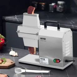 VEVOR Commercial Meat Tenderizer, Heavy Duty Stainless Steel Kitchen Tool with Handle, Meat Tong, and Cleaning Brush, 450W Electric Meat Tenderizer Machine for Beef, Turkey, Chicken, Pork, and Fish