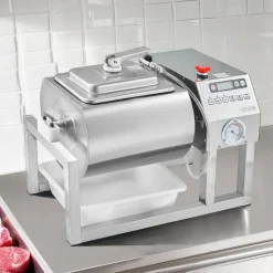 VEVOR Commercial Meat Tumbler Marinator, 20L Vacuum Tumbler Marinating Machine with Bidirectional Rotation and 3-Speed, Stainless Steel Vacuum Curing Machine for Chicken Steak Pork, Restaurant