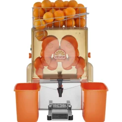 VEVOR Commercial Orange Juicer Machine, 120W Electric Orange Juice Press, Stainless Steel Orange Squeezer for 20 per Minute, Lemon Citrus Pomegranates Extractor with Water Tap, Peels Collecting Bucket