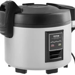 VEVOR Commercial Rice Cooker, 60-Cup Rice Cooker, 13.74 Qt / 13 Liter Large Rice Cooker and Warmer with Nonstick Inner Pot, Fast Cooking and 12-Hour Keep Warm, with Rice Cup and Paddle, for Restaurant