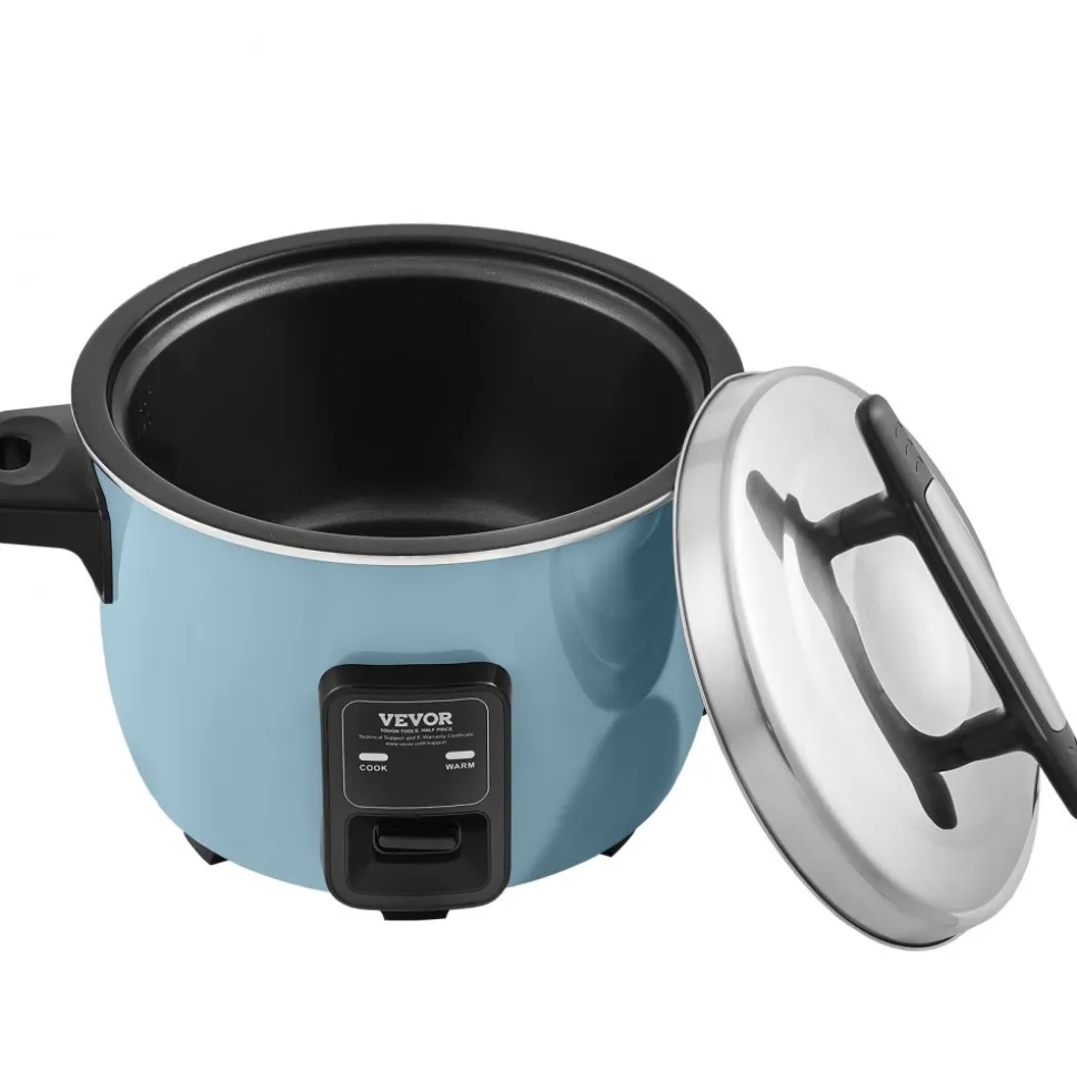 VEVOR Commercial Rice Cooker, 45-Cup Rice Cooker, 9.51 Qt / 9 Liter Large Rice Cooker and Warmer with Nonstick Inner Pot, Fast Cooking and 12-Hour Keep Warm, with Rice Cup and Paddle, for Restaurant