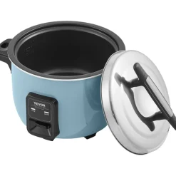 VEVOR Commercial Rice Cooker, 45-Cup Rice Cooker, 9.51 Qt / 9 Liter Large Rice Cooker and Warmer with Nonstick Inner Pot, Fast Cooking and 12-Hour Keep Warm, with Rice Cup and Paddle, for Restaurant