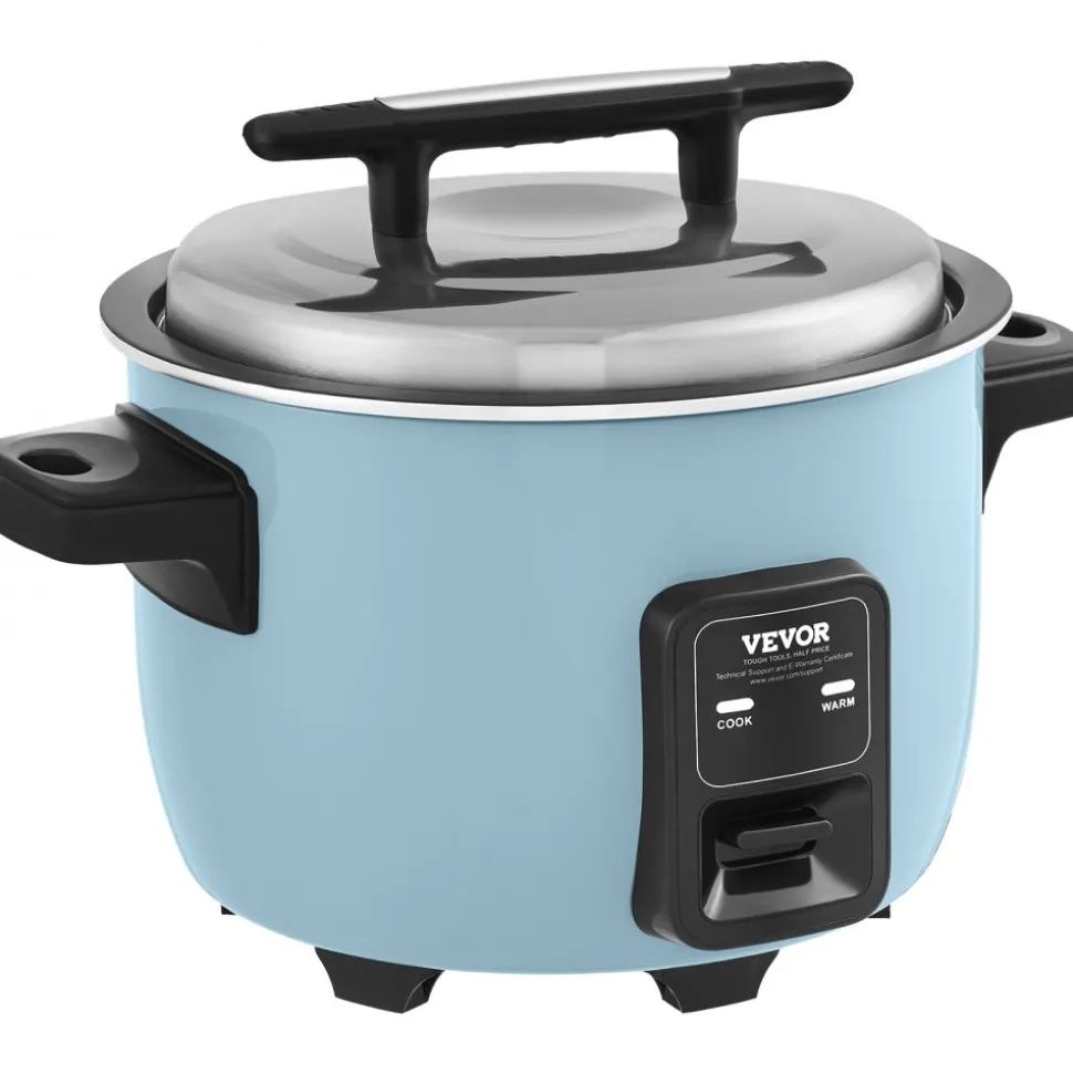 VEVOR Commercial Rice Cooker, 45-Cup Rice Cooker, 9.51 Qt / 9 Liter Large Rice Cooker and Warmer with Nonstick Inner Pot, Fast Cooking and 12-Hour Keep Warm, with Rice Cup and Paddle, for Restaurant
