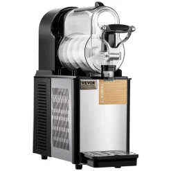 VEVOR Commercial Slushy Machine, 3L Single Tank Frozen Drink Machine, 12 Cups Stainless Steel Margarita Smoothie Frozen Drink Maker, Slushie Maker for Home Party Restaurants Cafe Bars
