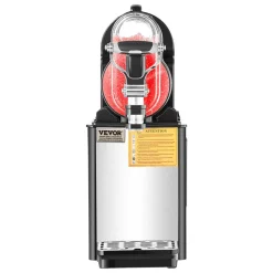 VEVOR Commercial Slushy Machine, 3L Single Tank Frozen Drink Machine, 12 Cups Stainless Steel Margarita Smoothie Frozen Drink Maker, Slushie Maker for Home Party Restaurants Cafe Bars