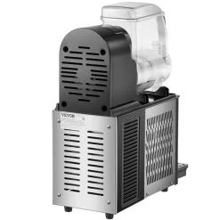 VEVOR Commercial Slushy Machine, 4L Single Tank Frozen Drink Machine, 16 Cups Stainless Steel Margarita Smoothie Frozen Drink Maker, Slushie Maker for Home Party Restaurants Cafe Bars