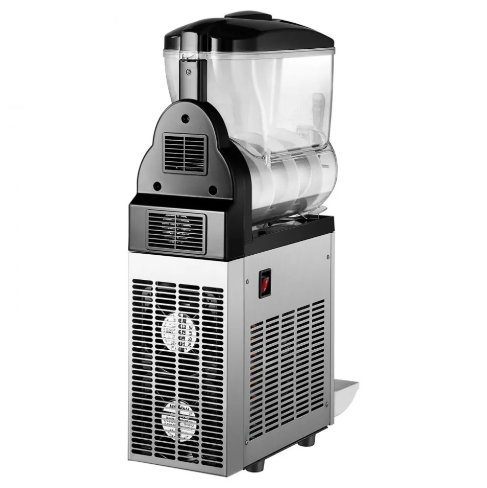 VEVOR Commercial Slushy Machine, 300W 110V, 6L/1.6 Gal 25 Cups Single-Bowl, Stainless Steel Margarita Smoothie Frozen Drink Maker, Slushie Machine for Cafes Restaurants Bars Home Use
