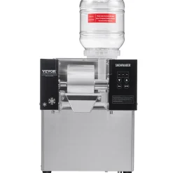 VEVOR Commercial Snowflake Ice Machine, 176.4LBS/24H Snowflake Ice Maker, Stainless Steel Ice Shaver Machine, Electric Snow Cone Maker, Air Cooling System for Rapid Heat Dissipation, for Bakery, Cafe