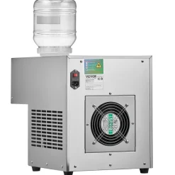VEVOR Commercial Snowflake Ice Machine, 176.4LBS/24H Snowflake Ice Maker, Stainless Steel Ice Shaver Machine, Electric Snow Cone Maker, Air Cooling System for Rapid Heat Dissipation, for Bakery, Cafe